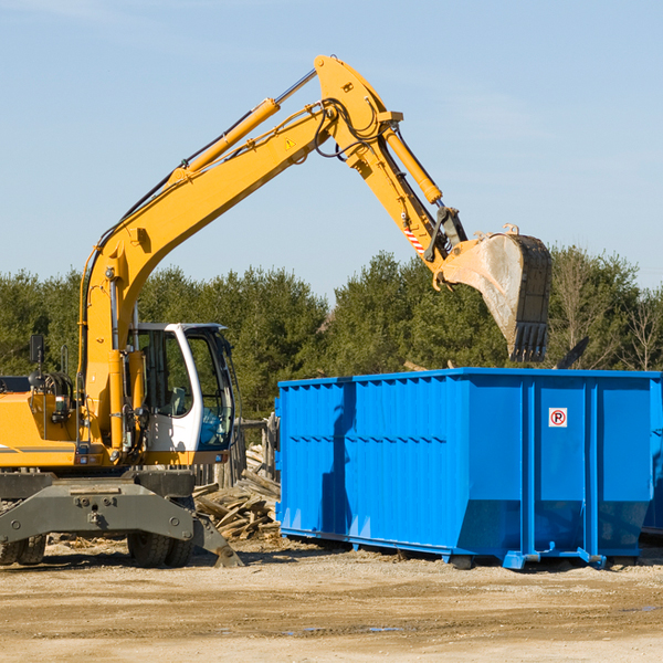 what happens if the residential dumpster is damaged or stolen during rental in Frazer PA